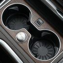 Seven Sparta Car Coasters for Cup Holders Silicone Universal Vehicle Coasters Set of 4 Pack 3-1/8 Diameter (Black)-1