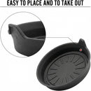Seven Sparta Car Coasters for Cup Holders Silicone Universal Vehicle Coasters Set of 4 Pack 3-1/8 Diameter (Black)-3