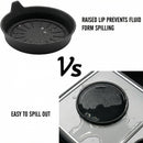 Seven Sparta Car Coasters for Cup Holders Silicone Universal Vehicle Coasters Set of 4 Pack 3-1/8 Diameter (Black)-2