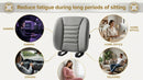 Car Seat Cushion Pad Memory Foam Seat Cushion Pain Relief Memory Foam Cushion Comfort Seat Protector for Car Office Home Use Gray 1PC-3