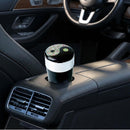 Car Trash Can with Lid and Blue LED Light Mini Auto Garbage Can Portable Leakproof Vehicle Trash Bin Trash Cup Smell Proof Can for Automotive Car Home Office Kitchen Dinning Room-6