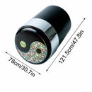 Car Trash Can with Lid and Blue LED Light Mini Auto Garbage Can Portable Leakproof Vehicle Trash Bin Trash Cup Smell Proof Can for Automotive Car Home Office Kitchen Dinning Room-3