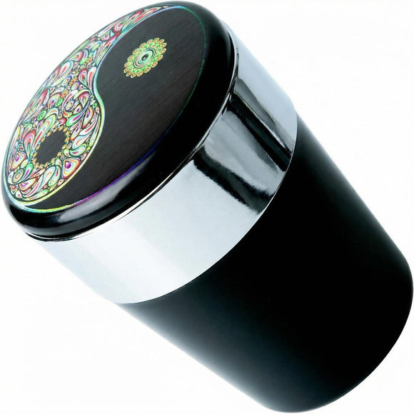 Car Trash Can with Lid and Blue LED Light Mini Auto Garbage Can Portable Leakproof Vehicle Trash Bin Trash Cup Smell Proof Can for Automotive Car Home Office Kitchen Dinning Room