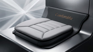 Car Seat Cushion with 1.2inch Comfort Memory Foam Seat Cushion for Car and Office Chair (Gray)
