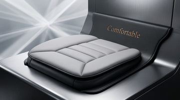 Car Seat Cushion with 1.2inch Comfort Memory Foam Seat Cushion for Car and Office Chair (Gray)