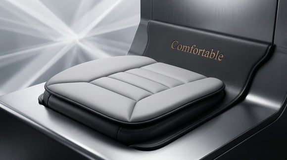 Car Seat Cushion with 1.2inch Comfort Memory Foam Seat Cushion for Car and Office Chair (Gray)