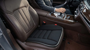 Car Seat Cushion Memory Foam Thin Seat Cushion for Car Truck Seat Driver 20x18.5x1.2 Inches Black