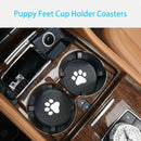 Car Cup Holder Coasters-Car Interior Accessories 2.75 inch Silicone Anti Slip Cute Dog Paw Car Coaster -Universal (Pack of 2)-3