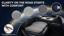 Car Seat Cushion - Comfort Memory Foam Seat Cushion for Car Seat Driver Tailbone (Coccyx) Pain Relief Car Seat Cushions for Driving (Gray)-2