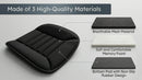 Car Seat Cushion Pad 1.2 Thick Comfort Seat Protector for Car Driver Seat Office Chair Home Use Memory Foam Seat Cushion with Non Slip Bottom 20 x 18.5 Black-6