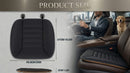 Car Seat Cushion Pad 1.2 Thick Comfort Seat Protector for Car Driver Seat Office Chair Home Use Memory Foam Seat Cushion with Non Slip Bottom 20 x 18.5 Black-3