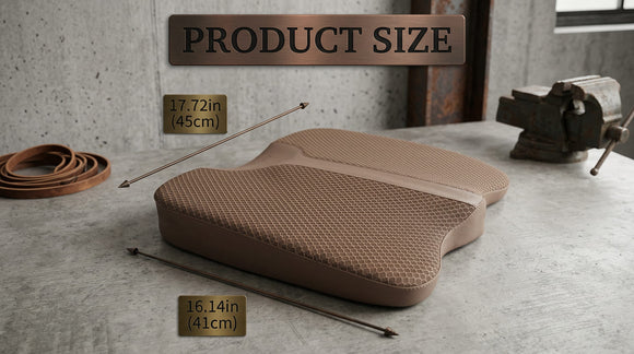 Comfort Memory Foam Seat Cushion for Car Seat Driver Tailbone (Coccyx) Pain Relief Pad for Driving Office Chair (Beige)
