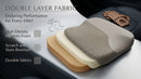 Comfort Memory Foam Seat Cushion for Car Seat Driver Tailbone (Coccyx) Pain Relief Pad for Driving Office Chair (Beige)-3