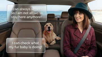 Dog Car Seat Cover with Mesh Window 100% Waterproof Pet Seat Cover for Back Seat Scratchproof Dog Hammock for Cars Trucks SUVs Jeeps Black