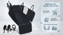 Dog Car Seat Cover with Mesh Window 100% Waterproof Pet Seat Cover for Back Seat Scratchproof Dog Hammock for Cars Trucks SUVs Jeeps Black-3