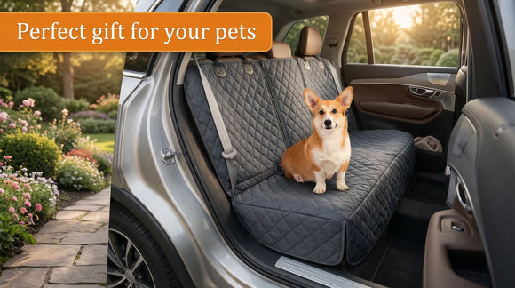 Honest Dog Car Seat Covers Dog seat Cover with Side Flap for Cars Trucks and Suvs - Waterproof & Nonslip Pet Seat Cover for Backseat