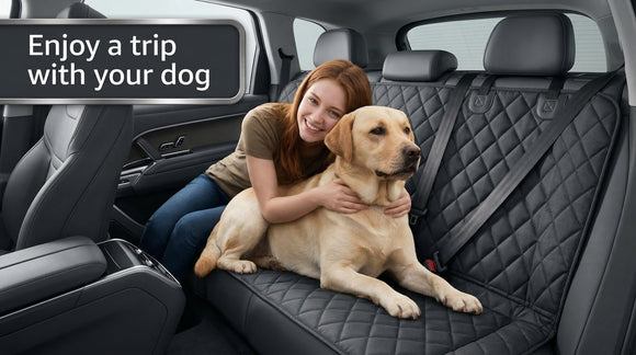 Honest Dog Car Seat Covers Dog seat Cover with Side Flap for Cars Trucks and Suvs - Waterproof & Nonslip Pet Seat Cover for Backseat