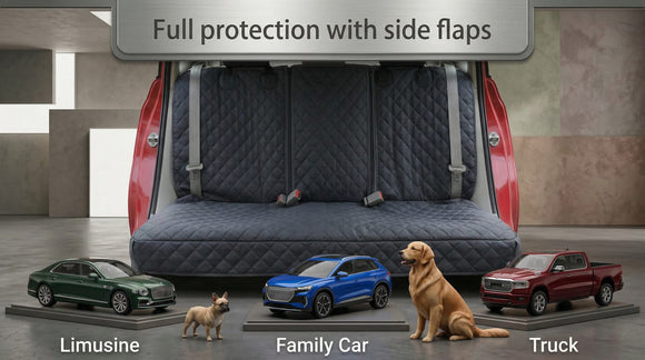 Honest Dog Car Seat Covers Dog seat Cover with Side Flap for Cars Trucks and Suvs - Waterproof & Nonslip Pet Seat Cover for Backseat