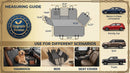 Dog Seat Cover for Back Seat 100% Waterproof with Mesh Window Scratch Prevent Anti-slip Dog Car Hammock Standard-4