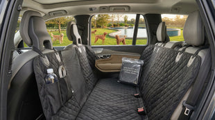 Dog Seat Cover for Back Seat 100% Waterproof with Mesh Window Scratch Prevent Anti-slip Dog Car Hammock Standard