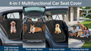 Dog Car Seat Cover for Back Seat 2025 Upgraded 600D Heavy Duty Waterproof & Scratch-Resistant Dog Hammock for Car Back Seat Pet Cover for Dogs with Sedan Trucks and SUVs Standard Black-4
