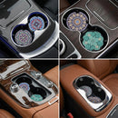 4 Pack 2.56 Car Coasters for Drinks Absorbent Mandala Ceramic Cup Holder Coaster for Your Car with Fingertip Grip Removable Cute Auto Accessories Keep Vehicle Clean for Women & Girls-6