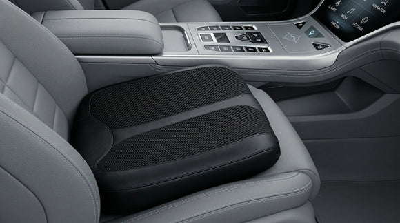 Car Memory Foam Heightening Front Seat Cushion for Short People Driving Hip(Coccyx/Tailbone) and Lower Back Pain Relief Butt Pillows Adult Booster Seat for Car. (Black)