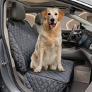 Waterproof Front Seat Car Cover 2 Pack Full Protection Dog Car Seat Cover with Side Flaps Nonslip Scratchproof Captain Chair Seat Cover Fits for Cars Trucks SUVs Jeep Black-1