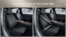 Waterproof Front Seat Car Cover 2 Pack Full Protection Dog Car Seat Cover with Side Flaps Nonslip Scratchproof Captain Chair Seat Cover Fits for Cars Trucks SUVs Jeep Black-4
