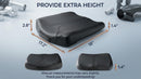 Leather Car Memory Foam Heightening Seat Cushion for Short People Driving Hip(Coccyx/Tailbone) and Lower Back Pain Relief Butt Pillows Adult Booster Seat for Car Truck SUV Office Chair.-4