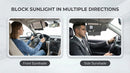 JoyTutus Car Sun Visor Sunshade Extender Adjustable Sun Visor Protects from Anti-Glare UV Rays Blocker Window Windshield Sunshade Extender for Car SUV-6