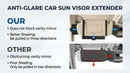JoyTutus Car Sun Visor Sunshade Extender Adjustable Sun Visor Protects from Anti-Glare UV Rays Blocker Window Windshield Sunshade Extender for Car SUV-5