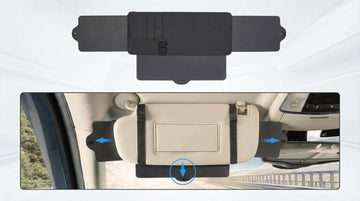 JoyTutus Car Sun Visor Sunshade Extender Adjustable Sun Visor Protects from Anti-Glare UV Rays Blocker Window Windshield Sunshade Extender for Car SUV