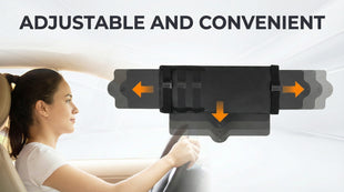 JoyTutus Car Sun Visor Sunshade Extender Adjustable Sun Visor Protects from Anti-Glare UV Rays Blocker Window Windshield Sunshade Extender for Car SUV