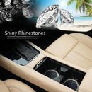 Car Cup Holder Coasters Bling Cup Holder Insert Coaster Car Interior Accessories-2.75 inch Silicone Anti Slip Crystal Rhinestone Car Coaster-Universal (Pack of 2)-3