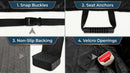 Waterproof Scratchproof Pet Bench Seat Covers for Cars Trucks SUVs Nonslip Durable Back Seat Cover for Dogs Washable Backseat Protection Black-6