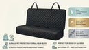 Waterproof Scratchproof Pet Bench Seat Covers for Cars Trucks SUVs Nonslip Durable Back Seat Cover for Dogs Washable Backseat Protection Black-3