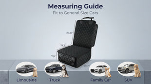 Front Seat Cover 2 Pack Full Protection Dog Car Seat Cover with Side Flaps Nonslip Scratchproof Captain Chair Seat Cover Fits for Cars Trucks SUVs Jeep Black