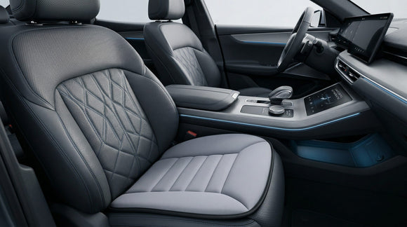 Car Seat Cushion Pad 1.2 Thick Comfort Seat Protector for Car Driver Seat Office Chair Home Use Memory Foam Seat Cushion with Non Slip Bottom 20 x 18.5 Gray