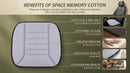 Car Seat Cushion Pad 1.2 Thick Comfort Seat Protector for Car Driver Seat Office Chair Home Use Memory Foam Seat Cushion with Non Slip Bottom 20 x 18.5 Gray-4