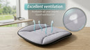 Car Seat Cushion Pad 1.2 Thick Comfort Seat Protector for Car Driver Seat Office Chair Home Use Memory Foam Seat Cushion with Non Slip Bottom 20 x 18.5 Gray-3
