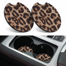 Car Cup Drink Holder Coaster 2 Pack Car Coasters for Cup Holders Cute Vehicle Accessories for Women and Girl (Leopard)-6