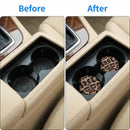 Car Cup Drink Holder Coaster 2 Pack Car Coasters for Cup Holders Cute Vehicle Accessories for Women and Girl (Leopard)-5