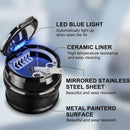 Car Ashtray with Lid Easy Clean Up Detachable Auto Ashtray LED for Most Car/Air Vent Cup Holder Home Office-6