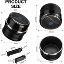 Car Ashtray with Lid Easy Clean Up Detachable Auto Ashtray LED for Most Car/Air Vent Cup Holder Home Office-4
