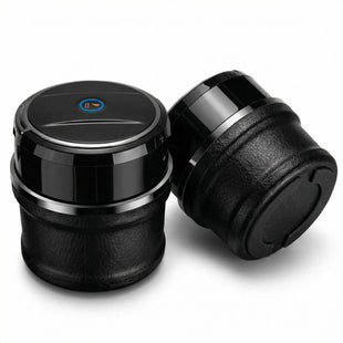 Car Ashtray with Lid Easy Clean Up Detachable Auto Ashtray LED for Most Car/Air Vent Cup Holder Home Office