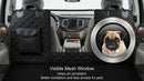 Dog Car Seat Cover with Storage Pockets Mesh Visual Window Waterproof Nonslip Heavy Duty Scratchproof Pet Dog Back Seat Cover Hammock for Cars Trucks and SUVs-6