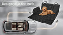 SUV Cargo Liner for Dogs Waterproof Pet Cargo Cover Dog Seat Mat for SUVs Sedans Vans with Bumper Flap Protector Non-Slip Large Size Universal Fit Black-6