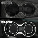 Car Cup Holder Coaster Insert 2 Pack Universal Auto Anti Slip Bling Crystal Rhinestone Car Interior Accessories-Black-6