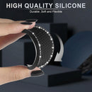 Car Cup Holder Coaster Insert 2 Pack Universal Auto Anti Slip Bling Crystal Rhinestone Car Interior Accessories-Black-3